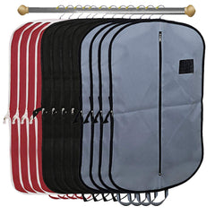 Kuber Industries 12 Pieces Foldable Non Woven Men's Coat Blazer Suit Cover (Grey & Black & Maroon) -CTKTC41853