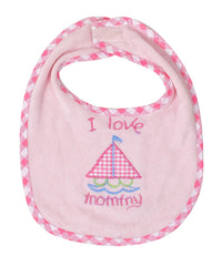 Heart Home Baby Cotton Apron Bibs-Pack of 3 (Pink)-HS43HEARTH25503
