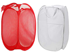 Kuber Industries 2 Piece Nylon Laundry Organiser, Multicolour, (Model: MESHM035)