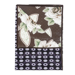 Kuber Industries Flower Design PVC Food Mat Bed Server 40"x40" (Cream)-CTKTC032572