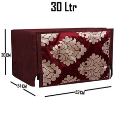 Kuber Industries Cotton 1 Piece Microwave Oven Cover 30 LTR (Maroon) -CTKTC5766