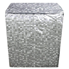 Kuber Industries 3D Square Design PVC Top Load Semi Automatic Washing Machine Cover (Grey) CTKTC33884