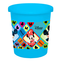 Kuber Industries Disney Mickey Minnie Print Plastic Dustbin/ Garbage Bin/ Waste Bin, 5 Liters (Blue) -HS_35_KUBMARTS17768