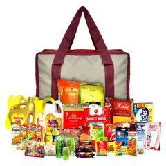 Heart Home Rexine Shopping Bags/Grocery Bag for Carry Grocery, Fruits, Vegetable with Handles (Beige) 54HH4019.