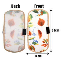 Kuber Industries Fridge Handle Cover | Refrigerator Handle Cover | Fridge Door Handle Protector | Fridge Door Handle Cover | Leaf Kniting Fridge Handle Cover | 2 Piece Set | Cream