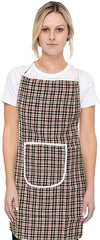 Kuber Industries Apron For Men And Woman|Waterproof Apron For Kitchen|Designer Front Pocket|Adjustable Neck strap & Waist Belt|Unisex Size Standard|MULTI