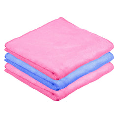 Heart Home Cleaning Towel | Reusable Cleaning Cloths for Kitchen | Duster Towel for Home Cleaning | 400 GSM Cleaning Cloth Towel for Car | Bike | 50x70 | Pack of 3 | Multi