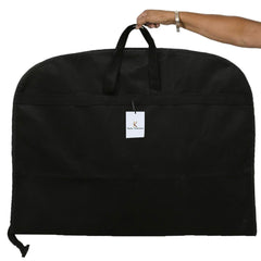 Kuber Industries Foldable 4 Piece Non Woven Coat Cover, Black