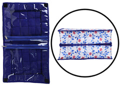 Kuber Industries 2 Piece Cotton Lingerie Undergarments Organizer, Pink and Blue (CTKTC5314)