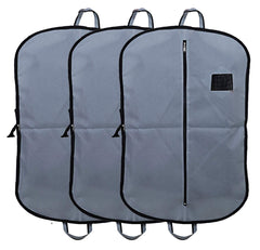 Kuber Industries 3 Pieces Foldable Non Woven Men's Coat Blazer Suit Cover (Grey) - CTKTC041335