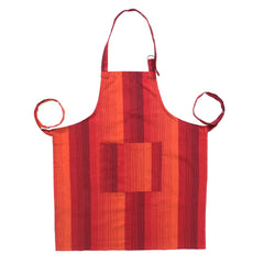 Homestic Kitchen Linen Set|Cotton Glove,Pot Holder & Kitchen Towel|Adjustable Buckle Stain Resistant Cooking Kitchen Apron for Men,Women (Orange)