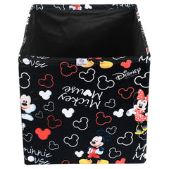 Heart Home Non-Woven Mickey Mouse Print Flodable Drawer Storage/Storage Box For Home Decor (Black) 54HH4220.