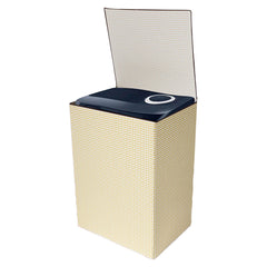 Heart Home Washing Machine Cover | Mini Check Print Washing Machine Cover | Soft PVC | Top Load Semi-Automatic Washing Machine Cover | Golden