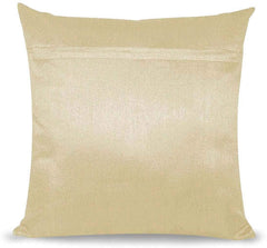 Heart Home Quilted Pillows Covers for Couch Bed Sofa, Soild Soft Cushion Case, 18x18 Inches- Pack of 4 (Maroon & Cream)-HS_38_HEARTH21780, Multicolor, Full