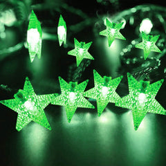Heart Home Diwali Lights | 20 Stars Fairy Lights for Diwali | Christmas | Home Decoration | Indoor & outdoor | Diwali Lights for Decoration | Chota Star | Green