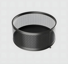 Kuber Industries 4Th Generation Round Rotating Rack|4-Layer Kitchen Trolley with 360 Rotation|Portable Storage Rack for Bathroom, Bedroom (Black)