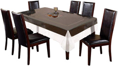 Kuber Industries Transparent PVC 6 Seater Dining Table Cover 60"x90"(Transparent) CTKTC33810
