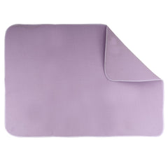 Kuber Industries Dish Dry Mat | Microfiber Drying Mat | Reversible Kitchen Drying Mat | Absorbent Mat | Kitchen Dish Dry Mat | 38x50 | Pack of 2 | Light & Dark Purple