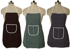Kuber Industries Cotton 3 Piece Kitchen Apron with Front Pocket Set - Multicolour
