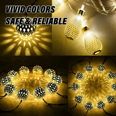 Kuber Industries Diwali Lights | Diwali String Light For Décor | Lights for Christmas | Lights for Navratri | Lights for Party | Lights for Indoor & Outdoor | Litchi String Lights | Golden