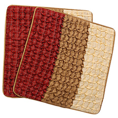 Kuber Industries Checkered 2 Piece Cotton Cushion Cover - 17"x17", Multicolour (CTKTC02711)