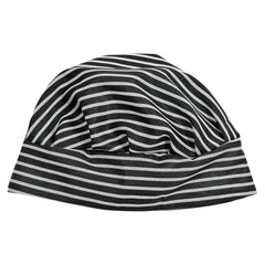Kuber Industries Linning Design Cotton Chef Cap/Hat for Cooking, Baking, Party Favors, Home Kitchen, Restaurant (Black)-50KM01036