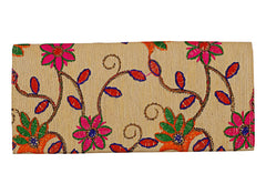 Kuber Industries Embroidery Premium Shagun Gift Envelopes for Weddings & Special Occasion-Pack of 4 (Cream) (HS39KUBMART021886)