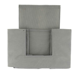 Kuber Industries Large Capacity Space Saver Closet, Stackable and Foldable Saree, Clothes Storage Bag, Non -Woven Rectangle Cloth Saree Stacker Wardrobe Organizer (Grey) - CTKTC039106