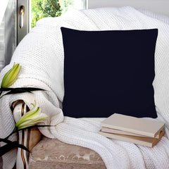 Heart Home Microfibre Filled Cushion Filler 16"x16" (Black), Standard (F_26_HEARTH016846)