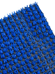 Heart Home Outdoor PVC Thick Clean Footwear Door Mat for Front Door Entrance Door Mat Heavy Duty Doormat Shoes Scraper Indoor Mat (Blue)- HEART1098