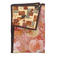 Kuber Industries Floral Design PVC Reversible Food Mat Bed Server -(Pink)