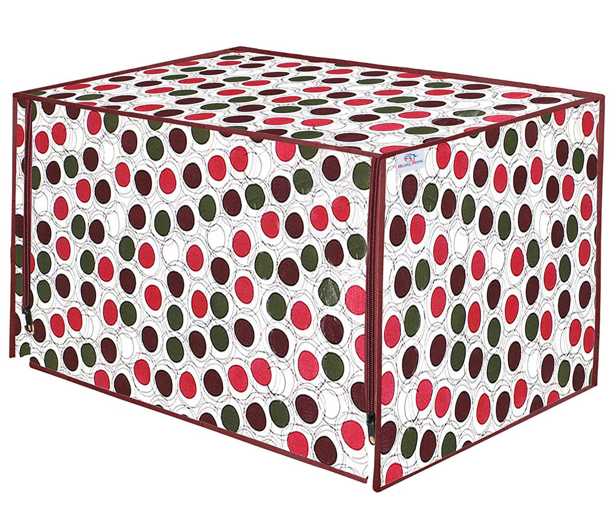Heart Home PVC Circle Design Microwave Oven Cover,23 LTR. (Multi)-HS43HEARTH26011