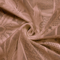 Kuber Industries Flower Print Home Decor Cotton Door Curtain with 8 Eyeletss, 7 Feet Pack of 2 (Brown)-50KM01057