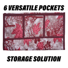 Kuber Industries Fridge Top Cover & Handle Cover Set | Fridge Top & Handle Cover Set | Refrigerator Cover & Handle Cover Combo Set | Tree Kniting Fridge & Handle Cover | Maroon