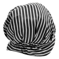 Kuber Industries Linning Design Cotton Chef Cap/Hat for Cooking, Baking, Party Favors, Home Kitchen, Restaurant- Pack of 3 (Black)-50KM01040