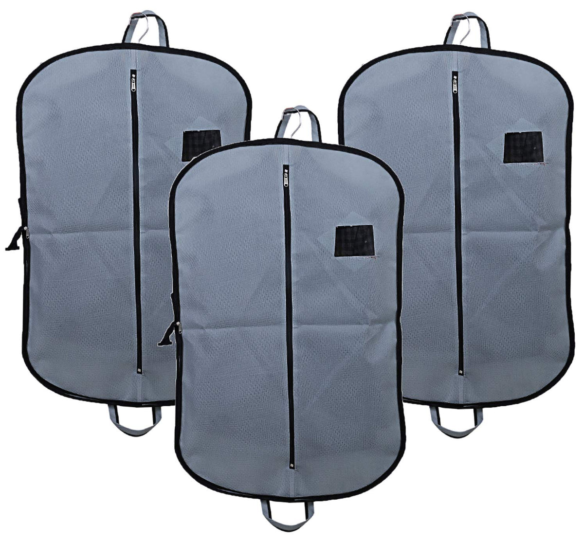 Kuber Industries Foldable 3 Piece Non Woven Men's Coat Blazer Cover, Grey