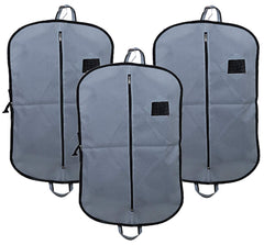 Kuber Industries Foldable 3 Piece Non Woven Men's Coat Blazer Cover, Grey