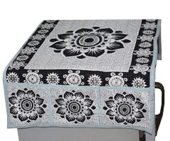 Kuber Industries Cotton Fridge Top Cover - Multicolour, Standard (FRERDDGG08)