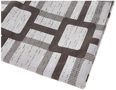 Kuber Industries Checkered Design PVC 6 Seater Dining Table Cover 60"x90" (Grey) - CTKTC040127
