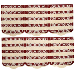 Kuber Industries Flower Cotton Floral Sofa Cover, 70" x 29", Set of 6, Brown, Standard (CTSOFA029)