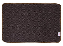 Heart Home Strips Design Cotton Door Mat for Porch/Kitchen/Bathroom/Laundry Room, 24"x16" (Brown) 52HH3960