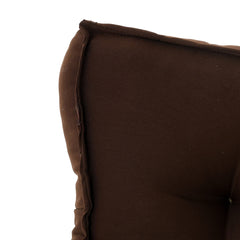 Heart Home Microfiber Square Chair Pad/Cushion for Office, Home or Car Sitting-Pack of 3, 18 * 18 Inch (Brown), Standard (HS_37_HEARTH020893)