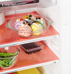Kuber Industries 4 Pieces PVC Refrigerator/Fridge Multipurpose Drawer Mat Set(Red)-CTKTC032242