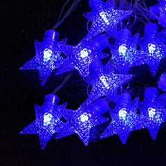 Heart Home Diwali Lights | 20 Stars Fairy Lights for Diwali | Christmas | Home Decoration | Indoor & outdoor | Diwali Lights for Decoration | Chota Star | Blue