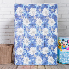 Heart Home Washing Machine Cover | Sun Flower Print Washing Machine Cover | PVC Top Load Fully-Automatic Washing Machine Cover | Blue