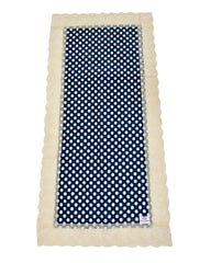 Heart Home Dot Printed PVC Table Runner for Farmhouse Dinner, Holiday Parties, Wedding, Events, Décor, 18"x36" (Blue)-HS_38_HEARTH21325