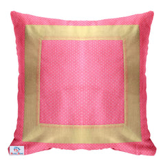 Heart Home Dot Print Soft Decorative Square Cushion Cover, Cushion Case for Sofa Couch Bed 16x16 Inch- Pack of 5 (Light Pink) 52HH3914