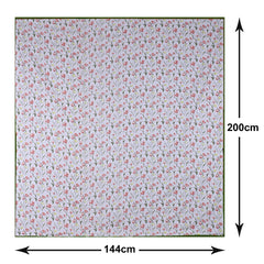 Kuber Industries Cotton Soft Lightweight Floral Design Reversible Single Bed Dohar|Blanket|AC Quilt for Home & Travel (Light Pink)