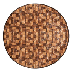 Kuber Industries Fruits Design Waterproof PVC Reversible Food Mat Bedsheet Protector Bed Server (Brown) CTKTC33714