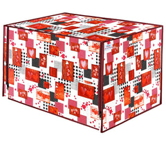 Heart Home PVC Heart Printed Microwave Oven Cover, Dustproof Machine Protector Cover,20 LTR. (Multicolor)-HS43HEARTH25992